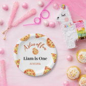 Moderne Pizza Party Verjaardag Papieren Bordje (Feest)