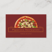 Moderne Pizza Visitekaartje (Voorkant)
