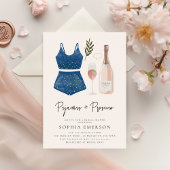 Moderne PJ's en Prosecco Vrijgezellenfeest Kaart