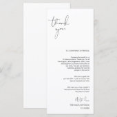 Moderne plaatsing van het Manuscript van het Minim Programmakaart (Voorkant / Achterkant)