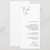 Moderne plaatsing van het Manuscript van het Minim Programmakaart (Voorkant / Achterkant)