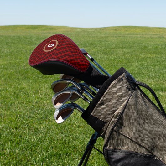 Moderne Plaid Aanpassen Golfheadcover (Insitu)
