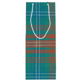 Moderne Plaid Clan Wilson Party Tartan Wijn Cadeautas (Achterkant)