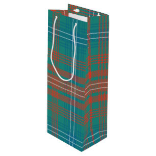 Moderne Plaid Clan Wilson Party Tartan Wijn Cadeautas