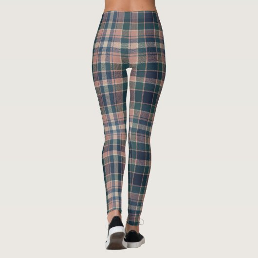 moderne plaid-harmonie leggings (Achterkant)