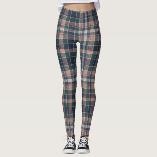 moderne plaid-harmonie leggings (Voorkant)