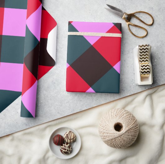Moderne Plaid Inpakpapier (Crafts)