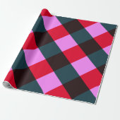 Moderne Plaid Inpakpapier (Uitgerold)