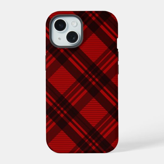 Moderne Plaid iPhone 15 Case (Achterkant)
