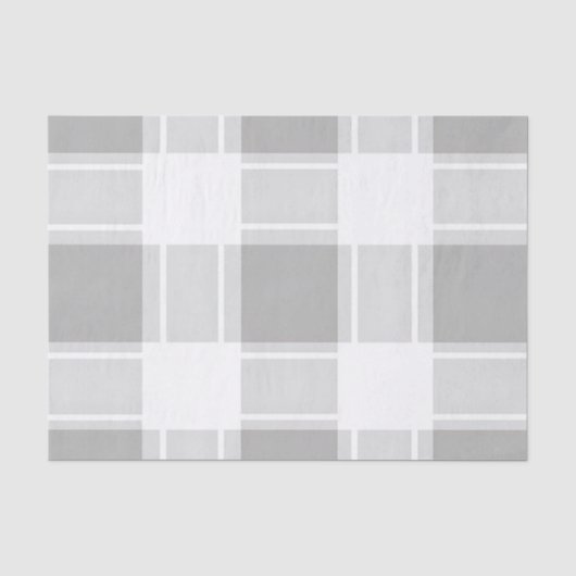 Moderne Plaid met Grijze Tinten Tissuepapier (Voorkant)