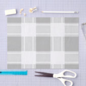 Moderne Plaid met Grijze Tinten Tissuepapier (Craft)