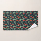 Moderne Plaid Vakantie kerstbomen Bad Handdoek (Handdoek)
