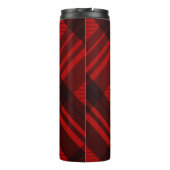Moderne Plaid Waterfles Thermosbeker (Achterkant)