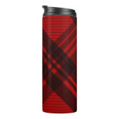 Moderne Plaid Waterfles Thermosbeker (Geroteerd rechts)