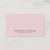 Moderne Plain Premium Pearl Finish Luxe Glamour Visitekaartje (Voorkant)