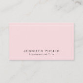 Moderne Plain Premium Zijde Afgewerkt Luxe Glamour Visitekaartje (Voorkant)