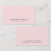 Moderne Plain Premium Zijde Afgewerkt Luxe Glamour Visitekaartje (Voorkant / Achterkant)