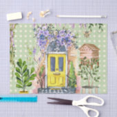 Moderne plakboek achtergrond Greenery collage Tissuepapier (Craft)