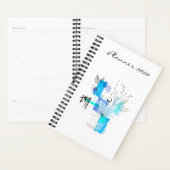 Moderne Planner 2020 Blauwe Kunst Abstract Nieuw (Display)