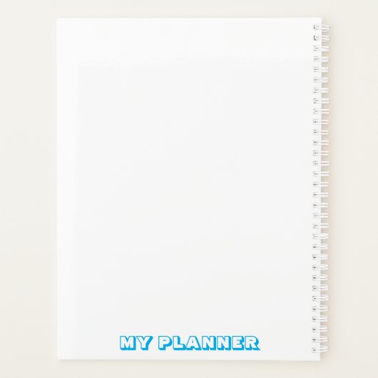 moderne planner "bruh" - notitieboek (Achterkant)