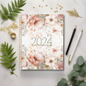 Moderne Planner voor Waterverf van bloemen