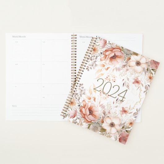 Moderne Planner voor Waterverf van bloemen (Display)