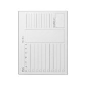 Moderne planningsplanner voor dagelijks gebruik om notitieblok (Linkerzijde)