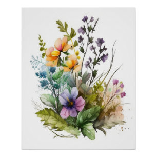 Moderne Plant bladerwand Perfect Poster