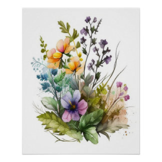 Moderne Plant bladerwand Perfect Poster