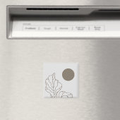 Moderne plant kunst magneet (Insitu (Vaatwasser))