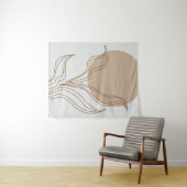 Moderne plant kunst wandkleed (In Situ (horizontaal))