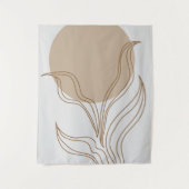 Moderne plant kunst wandkleed (Voorkant)