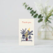 Moderne Plant Shop Dank u Informatiekaartje (Staand voorkant)