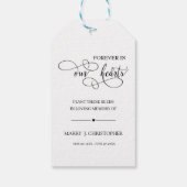 Moderne Plant van deze neigingen om het begrafenis Cadeaulabel (Achterkant)