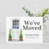 Moderne Planten aan de voorkant van White Moving Aankondiging (Staand voorkant)