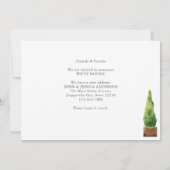 Moderne Planten aan de voorkant van White Moving Aankondiging (Achterkant)