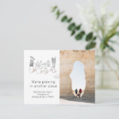 Moderne Planten | Briefkaart voor bewegende aankon (Staand voorkant)