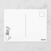 Moderne Planten | Briefkaart voor bewegende aankon (Achterkant)