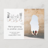 Moderne Planten | Briefkaart voor bewegende aankon (Voorkant)