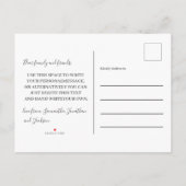 Moderne Planten die we hebben verplaatst Aankondigingskaart (Achterkant)