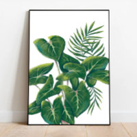 Moderne Planten kunstwerk, tropische bladeren, gro