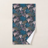 Moderne Planten van de Florale marine - Pastel Roz Bad Handdoek (Handdoek)
