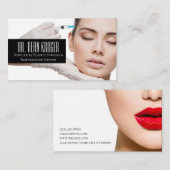 Moderne plastische chirurgie en verjonging visitekaartje (Voorkant / Achterkant)