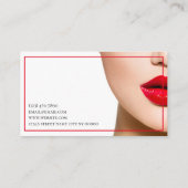 Moderne plastische chirurgie en verjonging visitekaartje (Achterkant)