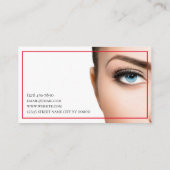 Moderne plastische chirurgie en verjonging visitekaartje (Achterkant)