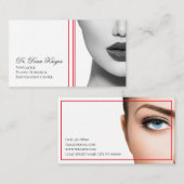 Moderne plastische chirurgie en verjonging visitekaartje (Voorkant / Achterkant)