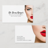 Moderne plastische chirurgie en verjonging visitekaartje (Voorkant / Achterkant)