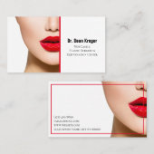 Moderne plastische chirurgie en verjonging visitekaartje (Voorkant / Achterkant)