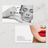 Moderne plastische chirurgie en verjonging visitekaartje (Voorkant / Achterkant)