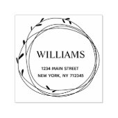 Moderne platforminvoer familienaam  zelfinktende stempel (Design)